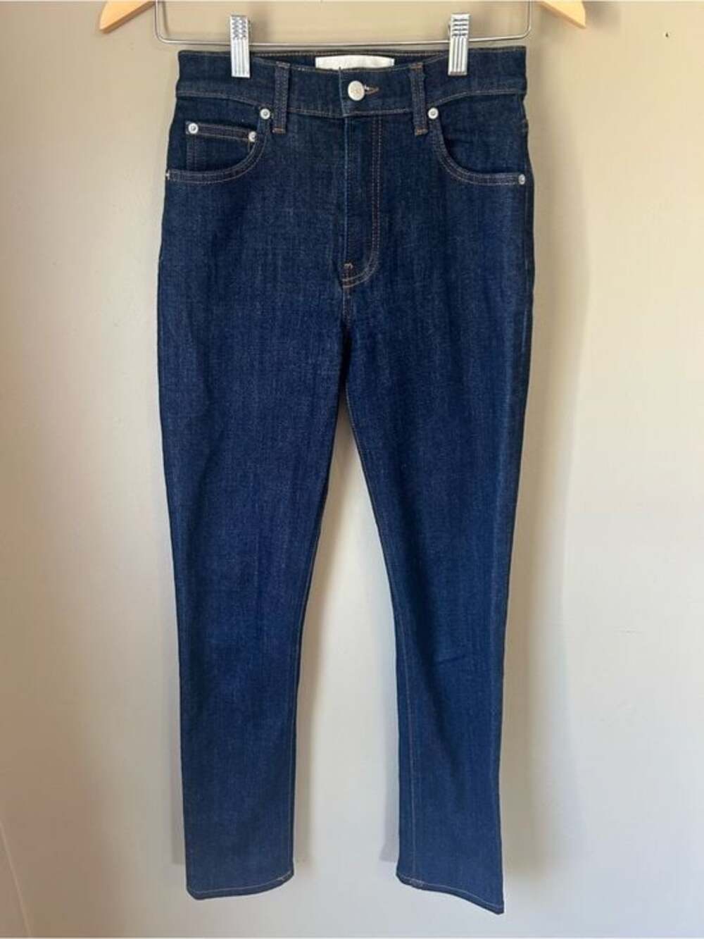 Reformation High & Slim Jeans in Hayes Wash Size 25